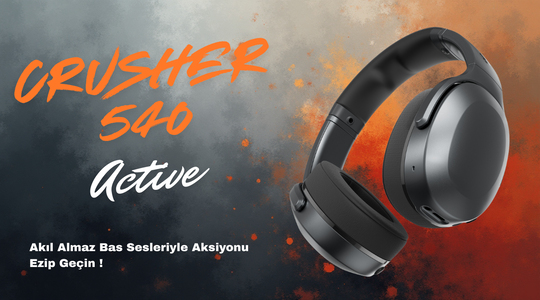 Skullcandy Crusher 540 Active Bluetooth Kulaklık Coal Skullcandy Crusher 540 Active Bluetooth Kulaklık Coal